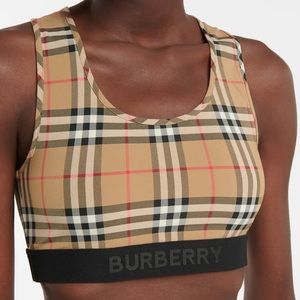 Burberry Vintage Check Sports Top in Small